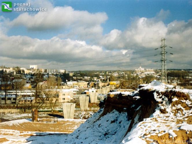 Budowa wiaduktu na trasie N-S Starachowice/ Listopad 1997