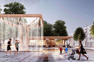 Wizualizacja placu Biegańskiego w Częstochowie po przebudowie