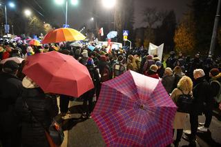 Protest pod domem Jarosława Kaczyńskiego