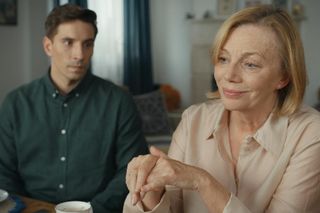 Barwy szczęścia, odcinek 3168. Tomasz (Jakub Sokołowski), Wanda (Maja Barełkowska)