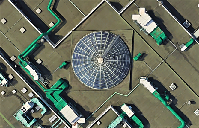 Szczecin w szczególe według Google Earth