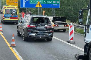Koszmarny wypadek motocyklisty na autostradzie A4