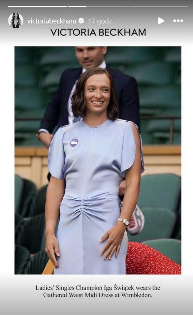 Iga Świątek, Victoria Beckham