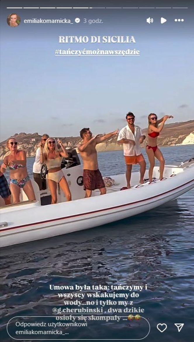 Emilia Komarnicka i Stefano Terrazzino na Sycylii