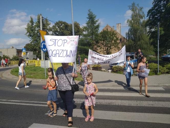 Zobaczcie jak przebiegał protest w Wawrowie. 