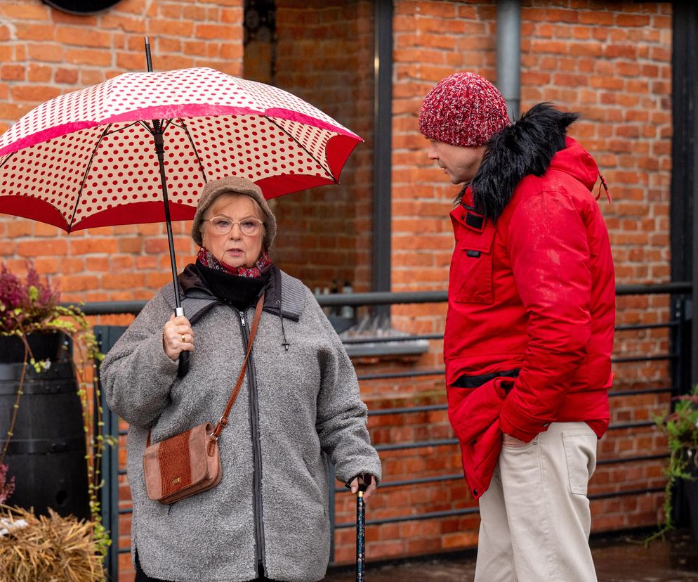 Barwy szczęścia, odc. 2983: Bruno (Lesław Żurek), Amelia (Stanisława Celińska)