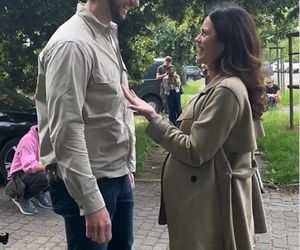 M jak miłość na planie. Kasia (Paulina Lasota), Mariusz (Mateusz Mosiewicz)