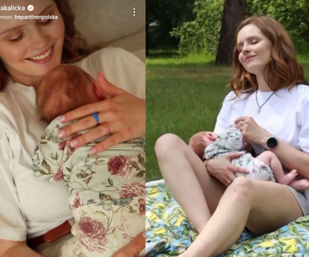 Olga Kalicka ruszyła z promocją… własnego dziecka! Córeczka ma zaledwie miesiąc, a już występuje w reklamie