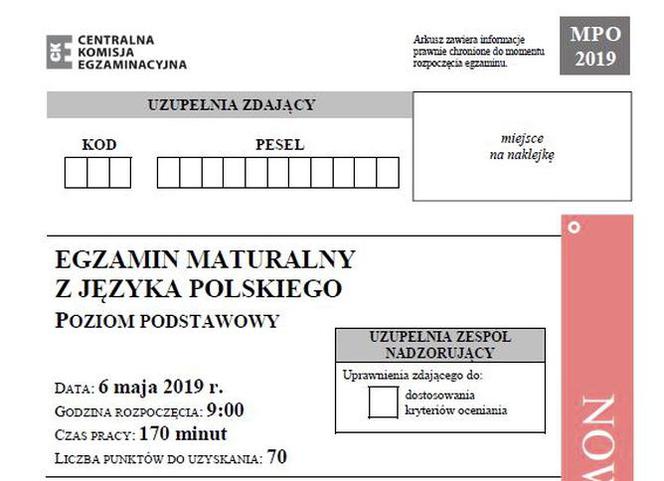 Matura 2019 - język polski