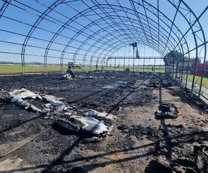 Hangar z samolotami doszczętnie spłonął