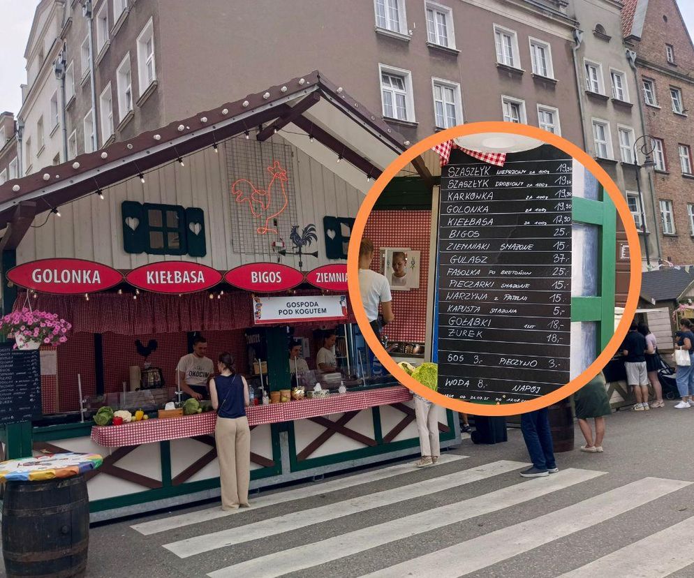 Jarmark św. Dominika 2025 w Gdańsku. Ceny jedzenia zaskakują! Ile trzeba zapłacić za pajdę ze smalcem i bigos?