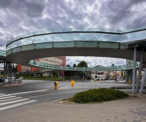 Okrągła kładka dla pieszych w Rzeszowie