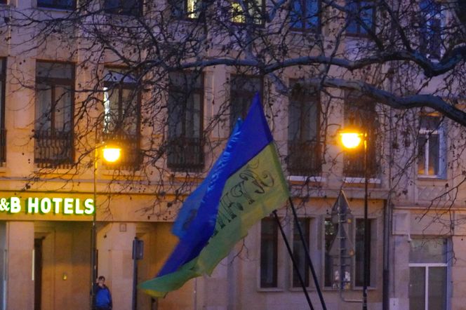 Manifestacja w trzecią rocznicę wybuchu wojny w Ukrainie