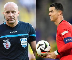 Kamery przyłapały Cristiano Ronaldo i Szymona Marciniaka. Tak portugalski gwiazdor potraktował Polaka przed Portugalia - Francja