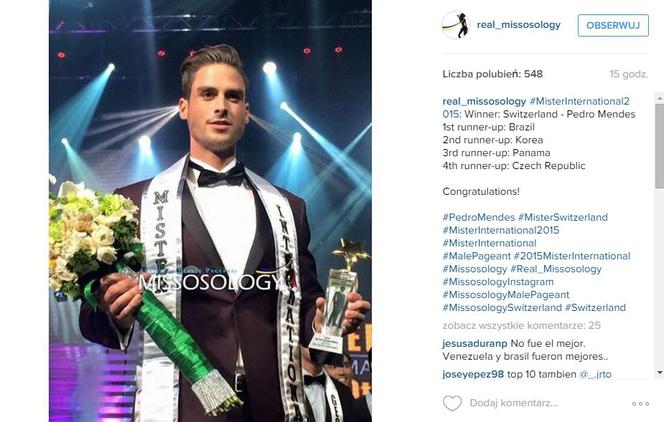 Mister International 2015 - Pedro Mendez
