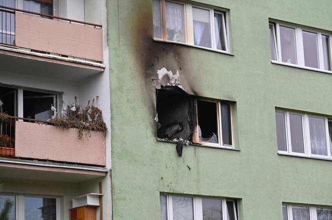 Pożar w bloku w Szczecinie
