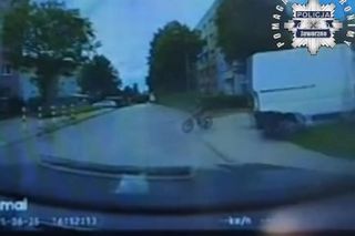 7-latek na rowerze wjechał pod samochód! Dziecko było bez opieki