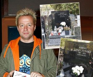 Skromny nagrobek Roberta Leszczyńskiego. Jeden szczegół przyciąga uwagę!