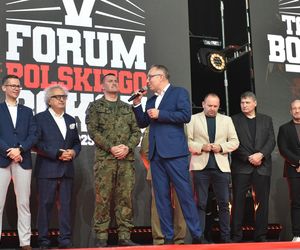 Andrzej Gołota na otwarciu V Forum Polskiego Boksu w Kielcach