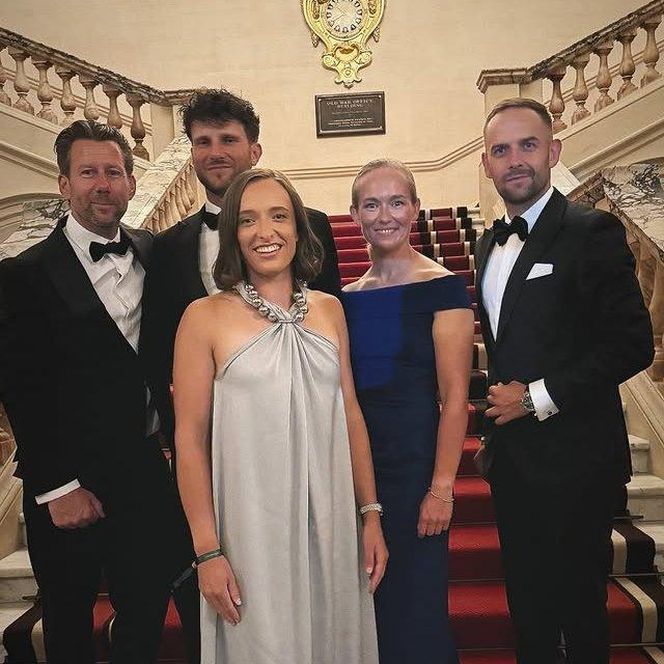 Iga Świątek bawiła się na Kolacji Mistrzów Wimbledonu