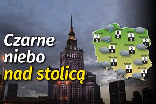 Warszawa. Pogoda na czwartek 17.12.2020: Czarne niebo nad stolicą