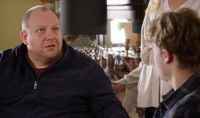 	M jak miłość. Kacper (Bartosz Ziewiec), Tadeusz (Bartłomiej Nowosielski), Jagoda (Katarzyna Kołeczek)