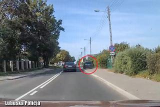 Kierowca w Gorzowie wyprzedzał jadąc po... chodniku. Nagrał go inny kierowca [FILM]