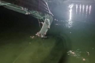 Dramat w Indiach. Runął wiszący most, wiele ofiar