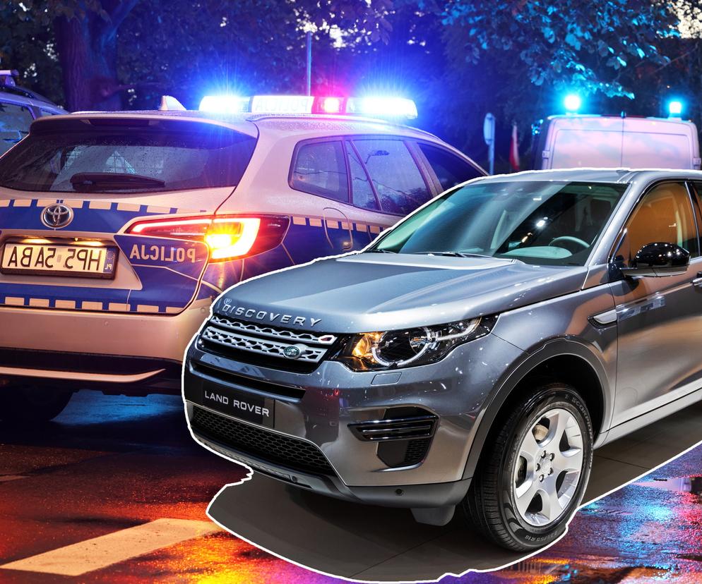 Niesłychany wypadek policjanta! Zabezpieczał zdarzenie drogowe, huknął w niego land rover