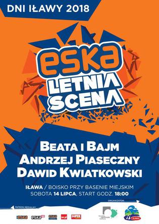 Bajm, Piaseczny i Kwiatkowski na Letniej Scenie Eski 2018 w Iławie!