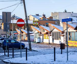 Targowisko przy ul. Orlej w Otwocku przed modernizacją