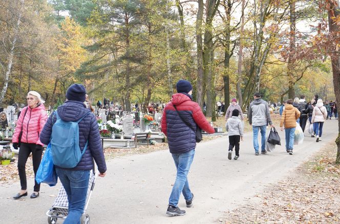 Tłumy na cmentarzu na Miłostowie