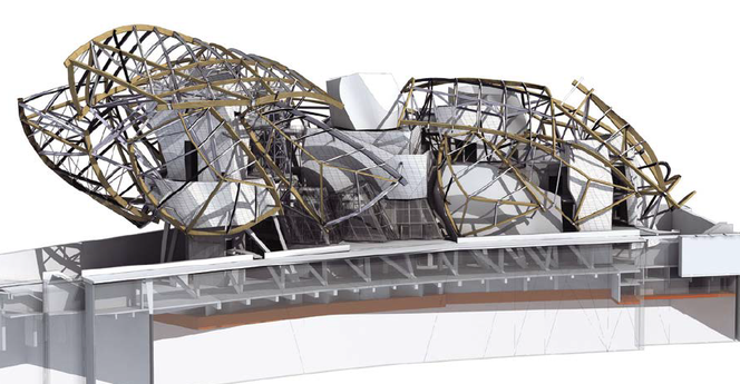budynek Fundacji Louis Vuitton. Projekt: Frank Gehry