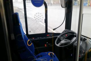 Kabina kierowcy w nowym autobusie