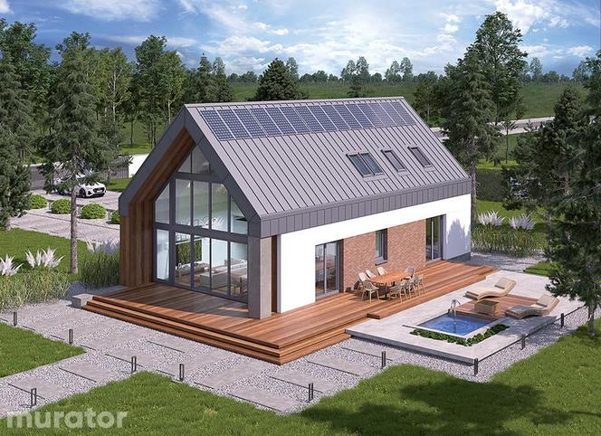 Dom z klimatem - projekt nowoczesnej stodoły z kolekcji Muratora