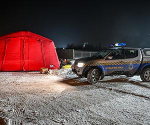 W Przemyślu stanął ogrzewany namiot dla kierowców oczekujących na przekroczenie granicy