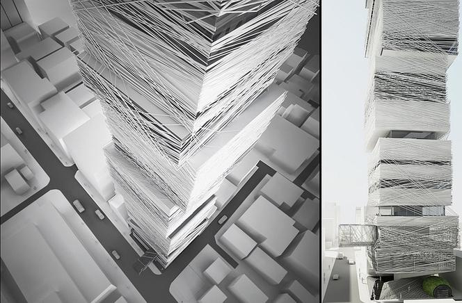 MUS Architects: projekt konkursowy wertykalnego muzeum