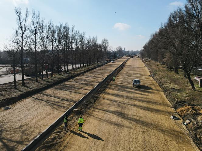 Trwa budowa nowej al. Wojska Polskiego w Częstochowie