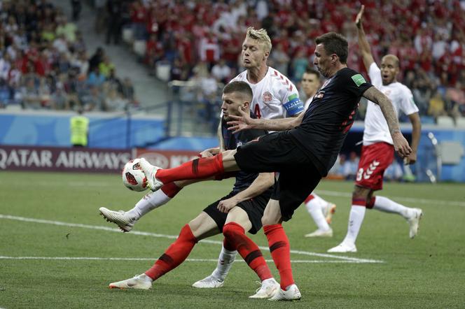 1/8 MŚ Rosja 2018: Chorwacja-Dania: Mario Mandzukic