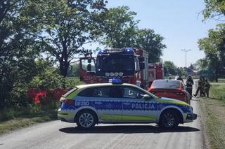 Śmiertelny wypadek pod Oławą. Kierowca mazdy zginął w płomieniach