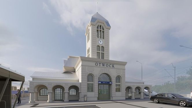 Dworzec kolejowy w Otwocku - remont, wizualizacje