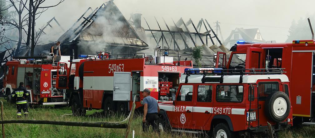 Wielki pożar na Podhalu. Od pioruna spłonął drewniany dom