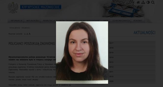 Laura zaginęła na początku grudnia. Widzieliście ją?