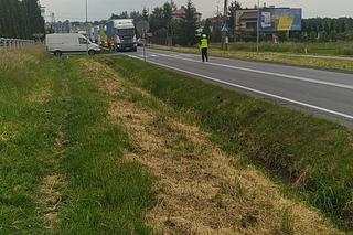 Wypadek na przejściu dla pieszych w Brzozówce