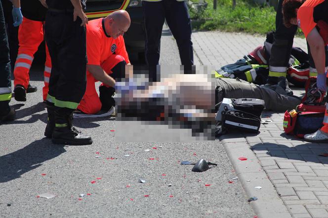 PAWEŁ ROZTRZASKAŁ SIĘ NA NOWYM MOTOCYKLU.