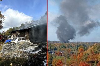 Kłęby dymu widoczne z wielu kilometrów! Wiemy, jak doszło do ogromnego pożaru. Spłonęło kilkanaście pojazdów [ZDJĘCIA]