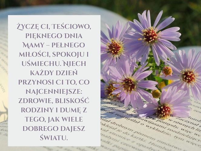 Życzenia dla teściowej na Dzień Mamy
