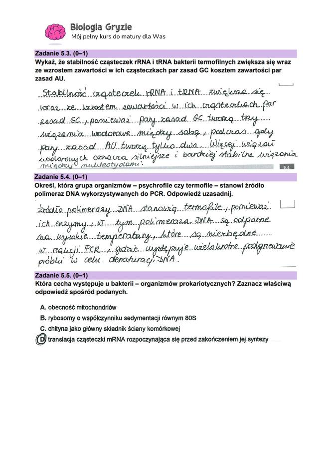 Matura 2024: biologia. Arkusze CKE i odpowiedzi. Poziom rozszerzony [Formuła 2023]