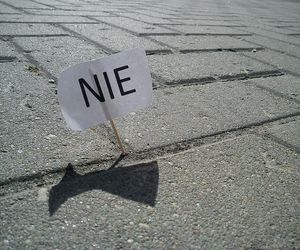 Mieszkańcy Redzikowa protestowali w Warszawie