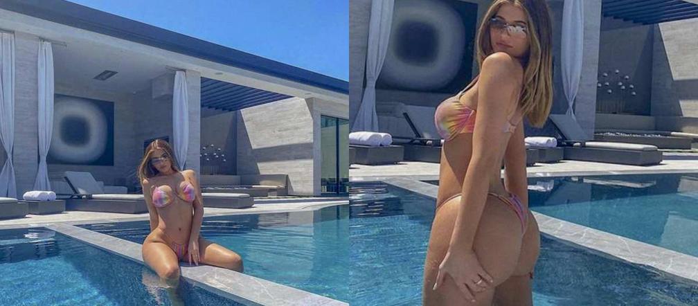 Kylie Jenner w basenie